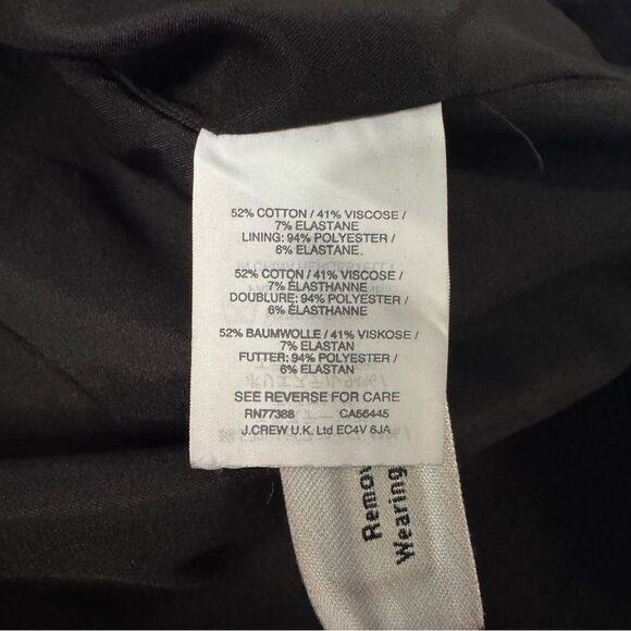 J Crew Promotion Dress Black sz 12 Office Knee Length Sleeveless Pockets Stretch - Picture 6 of 10